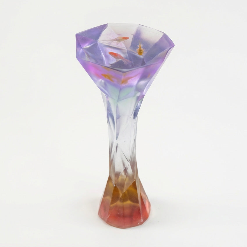 The Ethereal Koi Hand-Cast Resin Sculptural Side Table