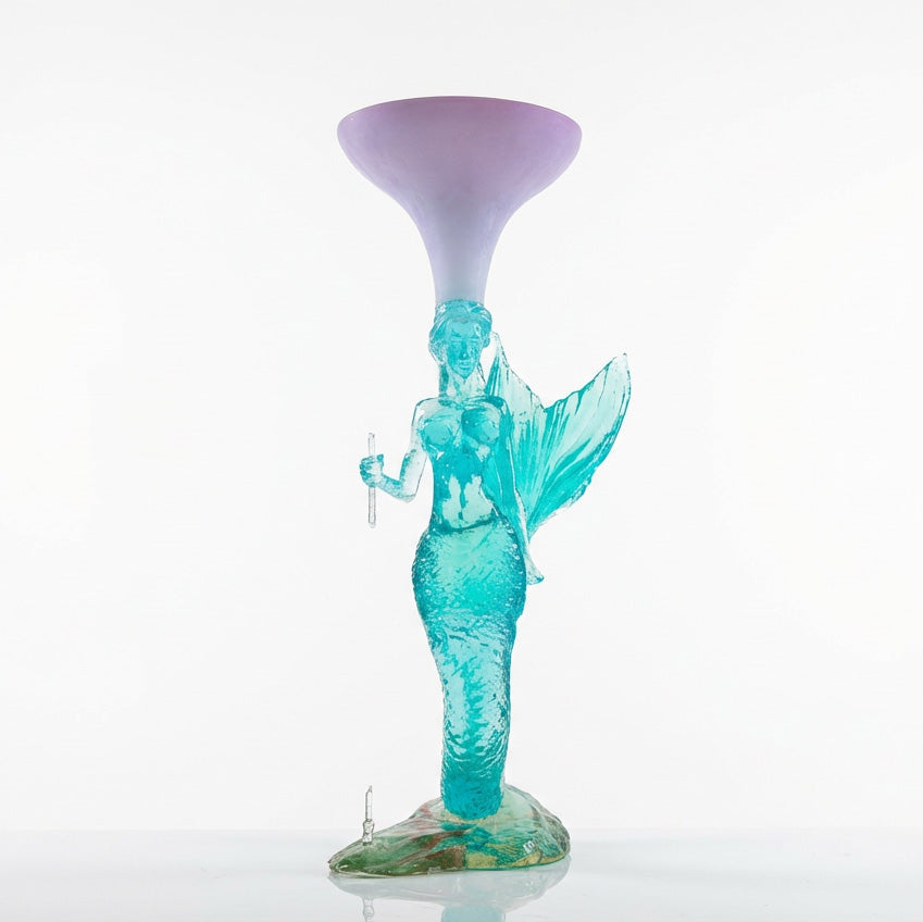 The Celestial Siren Hand-Cast Resin Sculptural Side Table