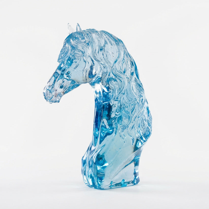 The Equine Bust Sculptural Resin Art Figurine