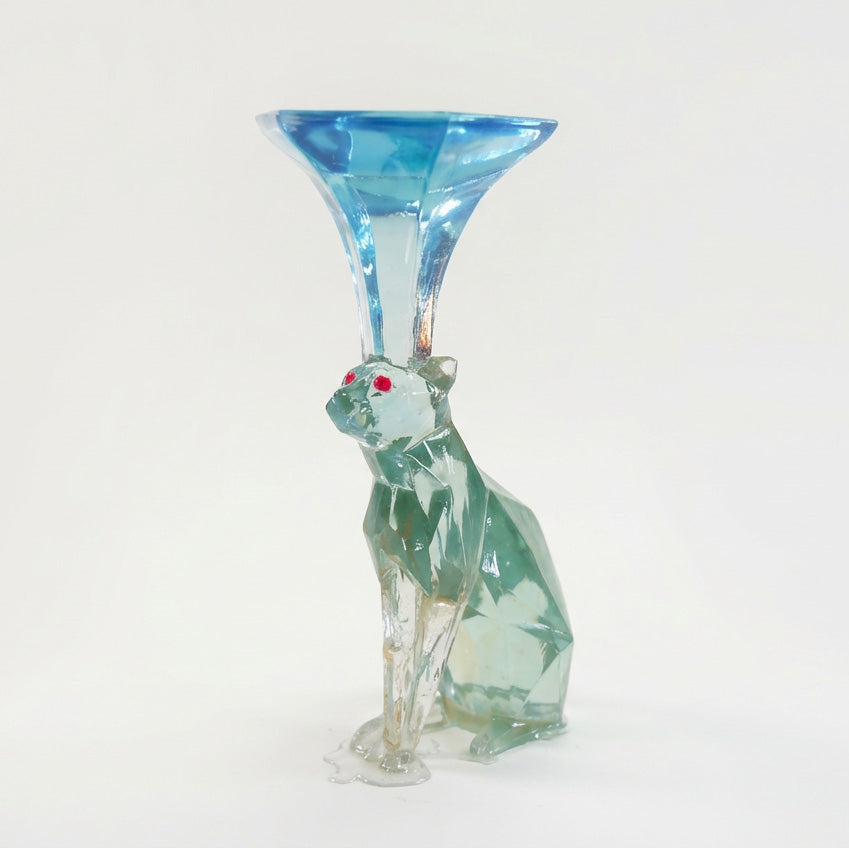 The Feline Monolith Sculptural Resin Stand & Side Table