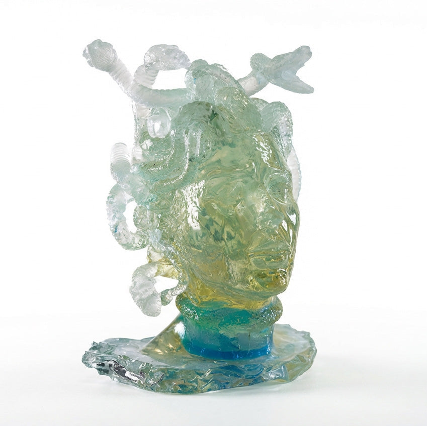 The Medusa Head Sculptural Resin Art Figurine