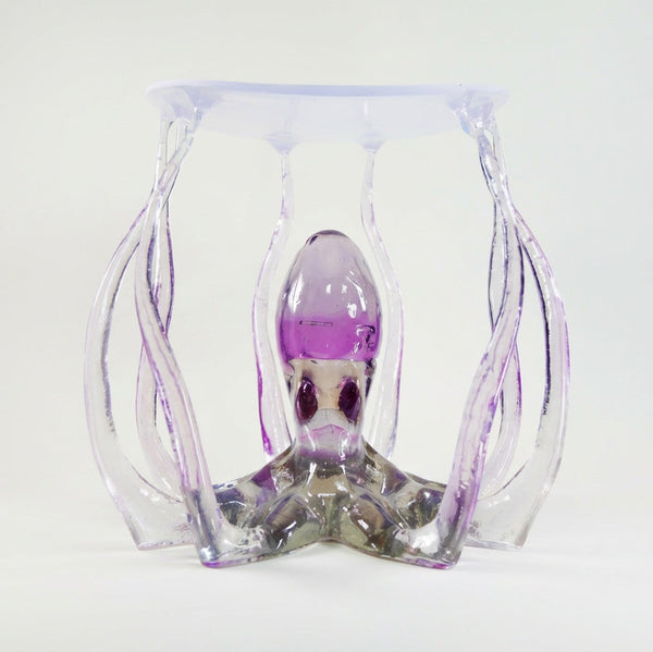The Azure Abyss Octopus Hand-Cast Resin Sculptural Coffee Table